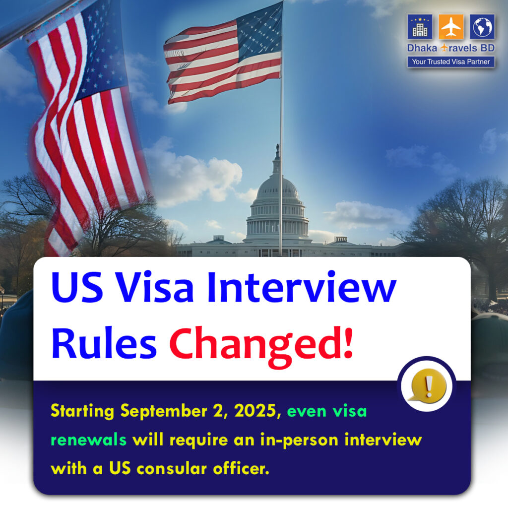 🇺🇸 U.S. Visa Important Update – Effective September 2, 2025